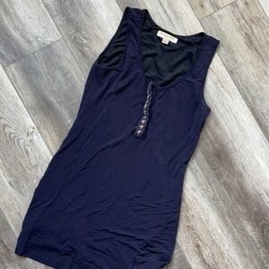 Burberry London top size 6 navy blue top